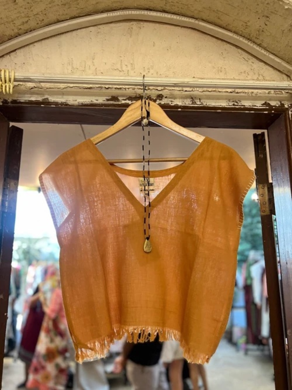 NWT: yesha sant Easy Organic Sunshine Top in M